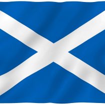 Anley Fly Breeze 3x5 Foot Scotland Flag - Vivid Color and UV Fade Resistant - Canvas Header and Double Stitched - Scottish National Flags Polyester with Brass Grommets 3 X 5 Ft