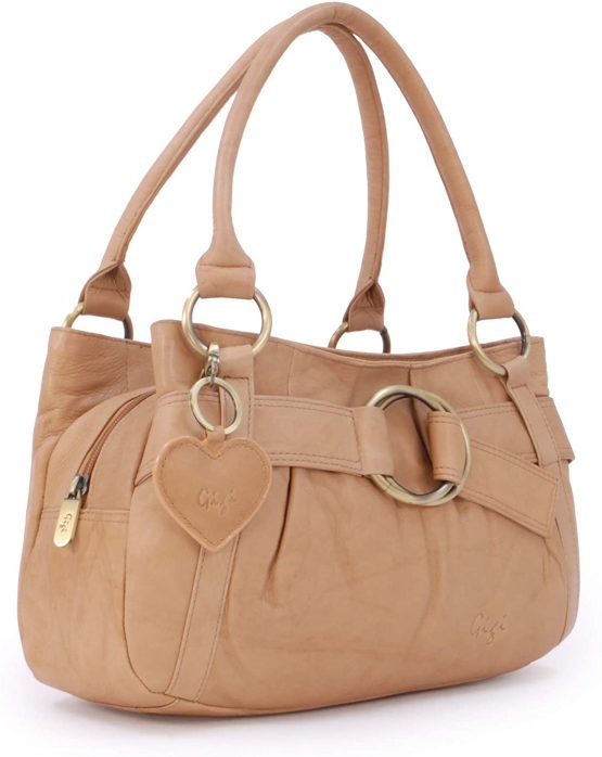 GIGI - Women's Leather Top Handle Handbag/Shoulder Bag - OTHELLO 4466 - Image 2