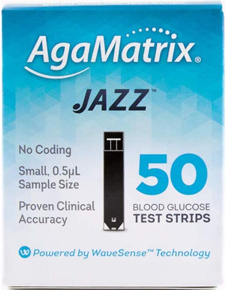 WaveSense JAZZ Test Strips - 50 Pack, 50 Count (Pack of 1)