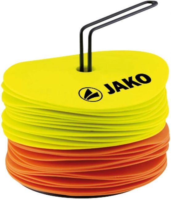 JAKO Unisex_Adult Equipment Markierungsscheiben, Neon Yellow/neon Orange, 0