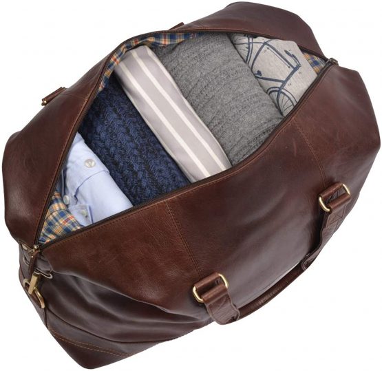 Lakeland Leather Keswick Real Leather Weekend and Overnight Holdall Duffle Bag - Image 4
