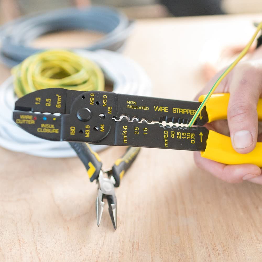 Stanley STHT0-75414 Standard Crimping Pliers 220mm, Black - Image 3