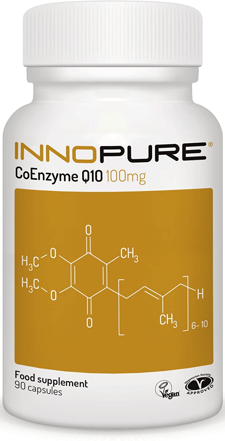 INNOPURE CoQ10 Supplement, 90 Capsules, 3 Month Supply, Each Capsule Providing 100mg of Pure Coenzyme Q10