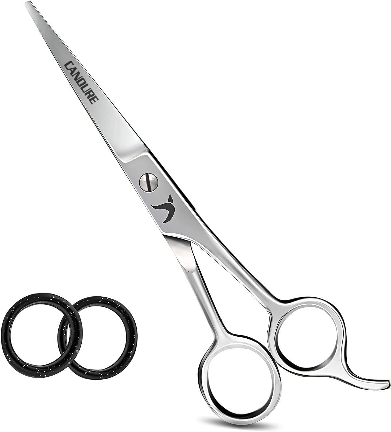 Candure Hairdressing Barber Hair Scissor for Professional 6.5 inch Hairdressers Barbers Stainless Steel Hair Cutting Shears