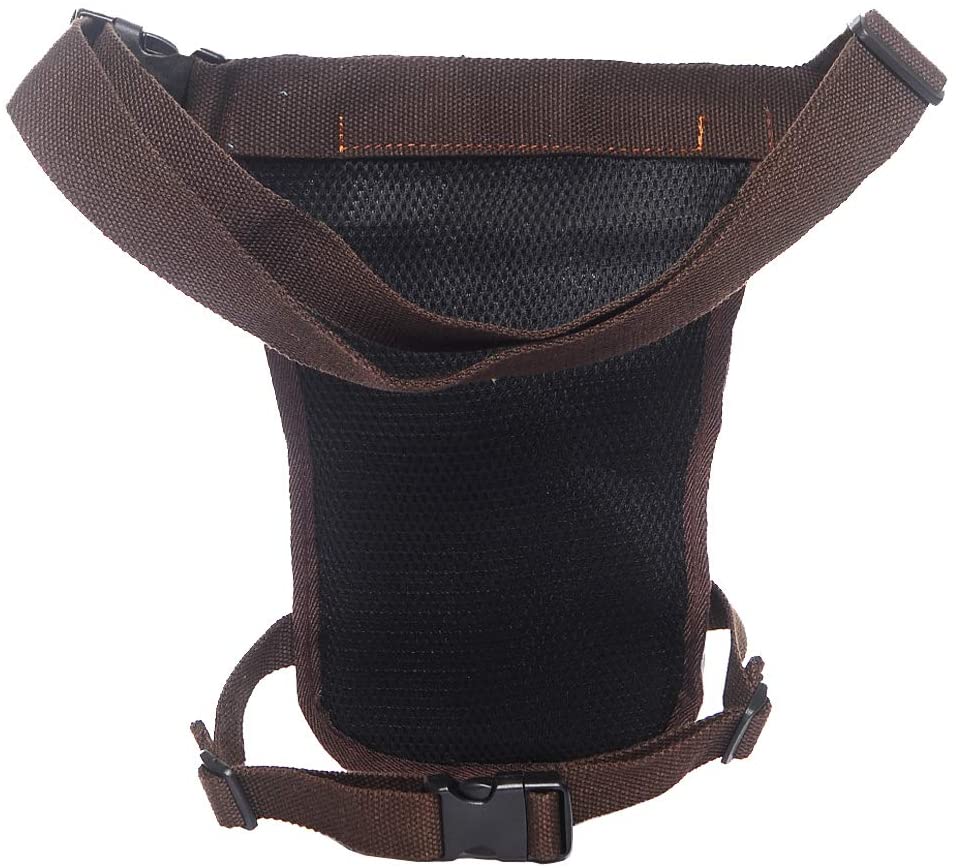 Xieben Canvas Drop Leg Bag for Men Women Waist Belt Tactical Military Pouch Motorcycle Riding Cycling Travel Tactical Outdoors Sports Bum Fanny Pack Green - Image 3
