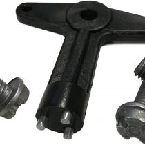 Twowinds - 7700422600 Alloy wheel centre cap screws bolts + key Megane Kangoo Clio Astra Corsa Meriva Vectra