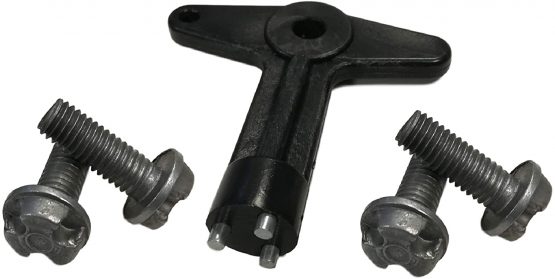 Twowinds - 7700422600 Alloy wheel centre cap screws bolts + key Megane Kangoo Clio Astra Corsa Meriva Vectra