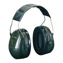 3M PELTOR Optime II Earmuffs, 31 dB, Green, Headband, H520A-407-GQ