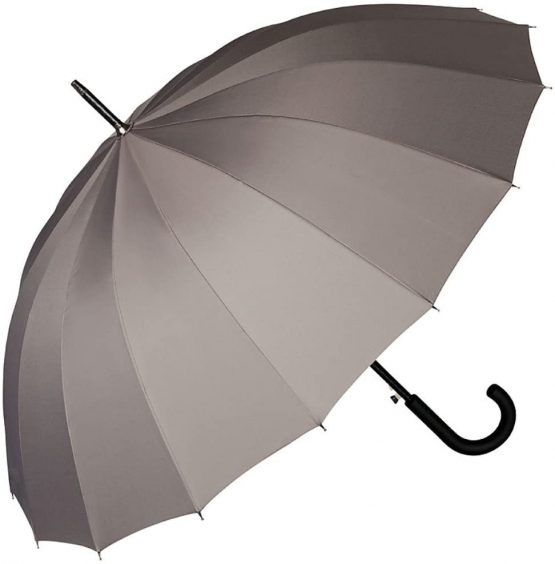 VON LILIENFELD® Umbrella Automatic Men Women 2 Persons 16 Segments Stable Devon Burgundy