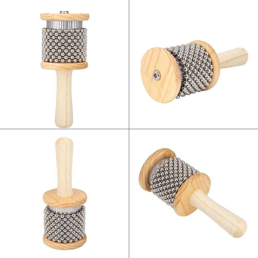 Kids Wooden Cabasa, Hand Shaker Percussion Musical Instrument, Educational Learning Toy, Durable Handheld Cabasa - Image 3