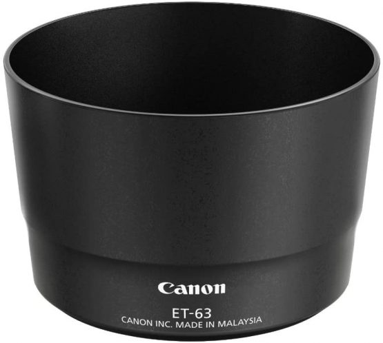 Canon ET-63 Hood for Canon EF-S 55-250mm f/4-5.6 IS STM lens, Black