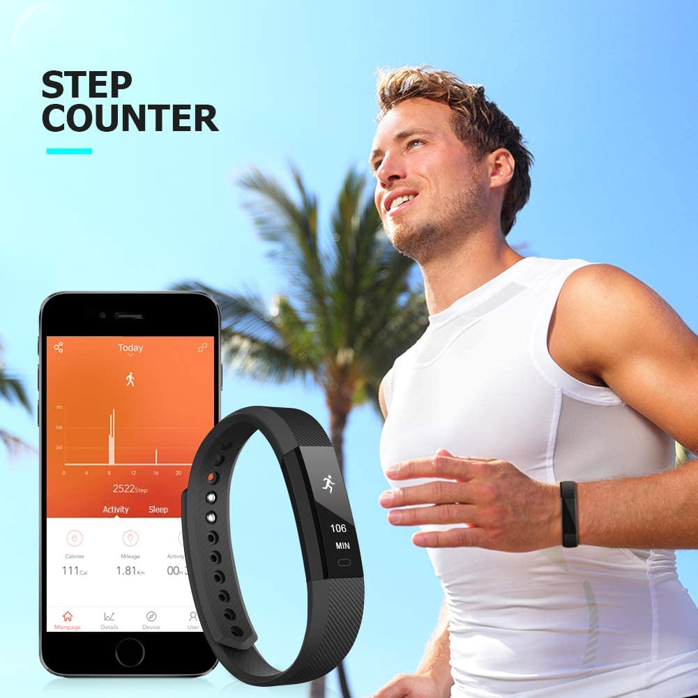 Fitness Tracker, Fitness Tracker Pedometer Watch with Slim