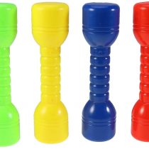 LIOOBO Children Dumbbells, 4PCS Plastic Exercise Barbells Hand Bar for Kindergarten with Ergonomic(Random Color)
