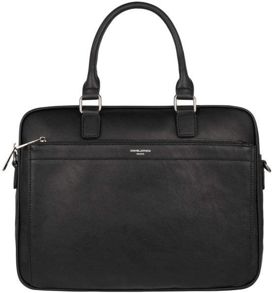 David Jones - Men's Business Briefcase - Work Handbag PU Leather - 15 Inch Laptop Bag - Large Shoulder Messenger Bag - Multiple Pockets Crossbody Bag - Computer Satchel - Office School Travel