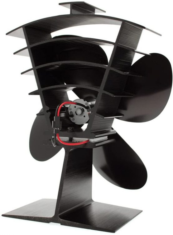 Valiant (FIR361) Premium IV 4-Blade Heat Powered Log Burner & Stove Fan, Black - Image 3