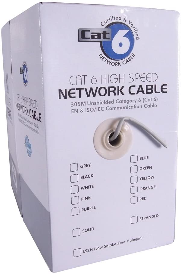 connektgear 305m Drum UTP Cat6 Stranded Network Cable - Grey, 1 meter - Image 2