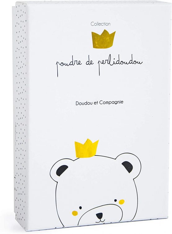 Doudou et Compagnie Bear Small King Cuddly Toy with Dummy Clip, Beige - Image 3
