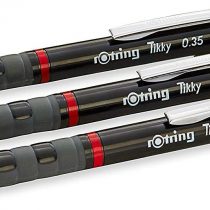 Rotring Tikky Mechanical Pencil, Black Barrel, 3-Piece Set (801310)