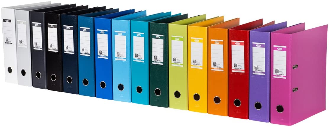 Elba A4 Strong Line 8cm Wide Plastic Folders - Charcoal - Pack of 10, Standard - Image 3