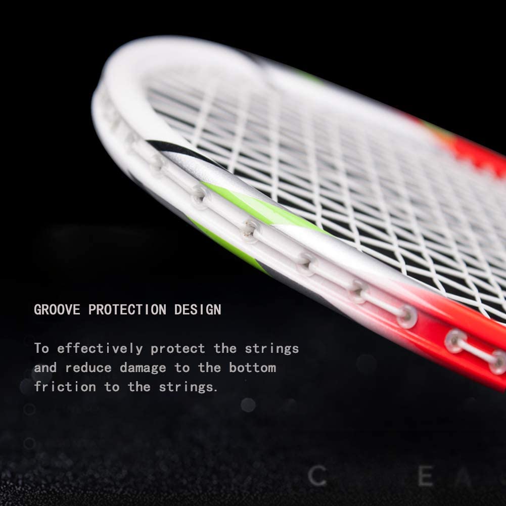 lightweight 100% Graphite Shaft Senston 2 Pieces Carbon Alloy Badminton Set 