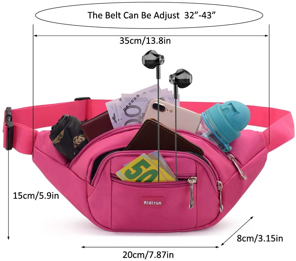 Waterproof bumbags and Fanny Packs for Women Men Hiking Running Travel Dog wolking Waist Bag for Women Men Ladies Boys Waterproof for Outdoor Sport - Image 3