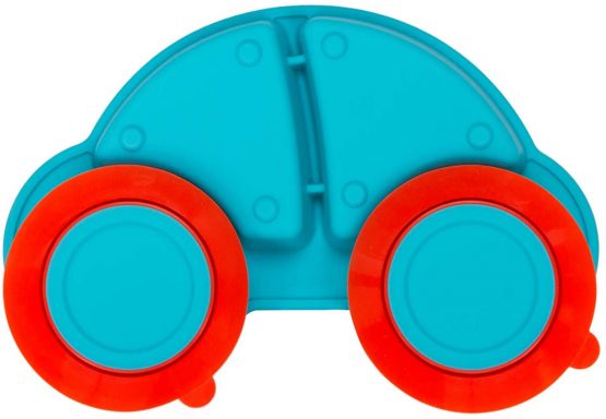 Baby Silicone Placemat, Non-Slip Feeding Plate for Toddlers Babies Kids with Strong Suction Fits Most Highchair Trays BPA-Free FDA Approved, Dishwasher and Microwave Safe (New Car Blue) - Image 4