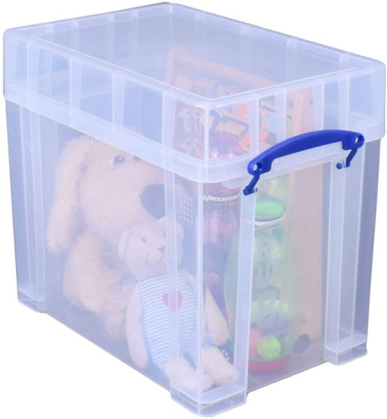 Really Useful Plastic Storage Box, Clear, 19 XL Litre - Image 2