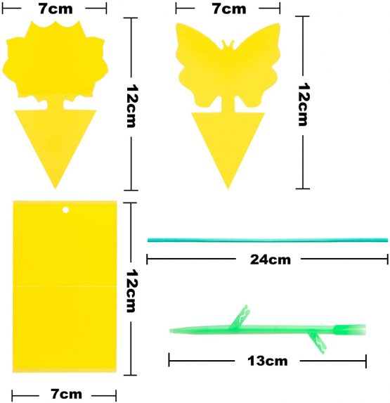 YHmall 30PCS fruit fly traps yellow Fly Paper sticky catcher - Non-Toxic and Eco-Friendly Suit For Multiple Insect - Image 2