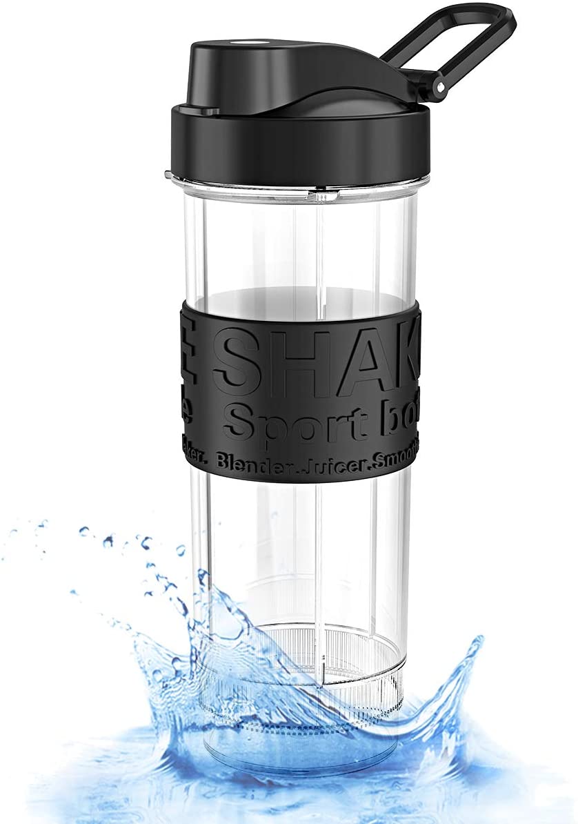 ROVLAK Smoothie Bottle 570ml Water Bottle BPA-Free Tritan Sport Drink Bottle for Gym/Hiking/Camping/Travel Bottle