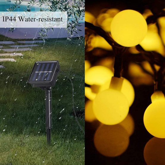 Solar String Lights Outdoor Waterproof 50 Led Solar-Powered Garden Lights Warm White for Garden Patio - Image 3