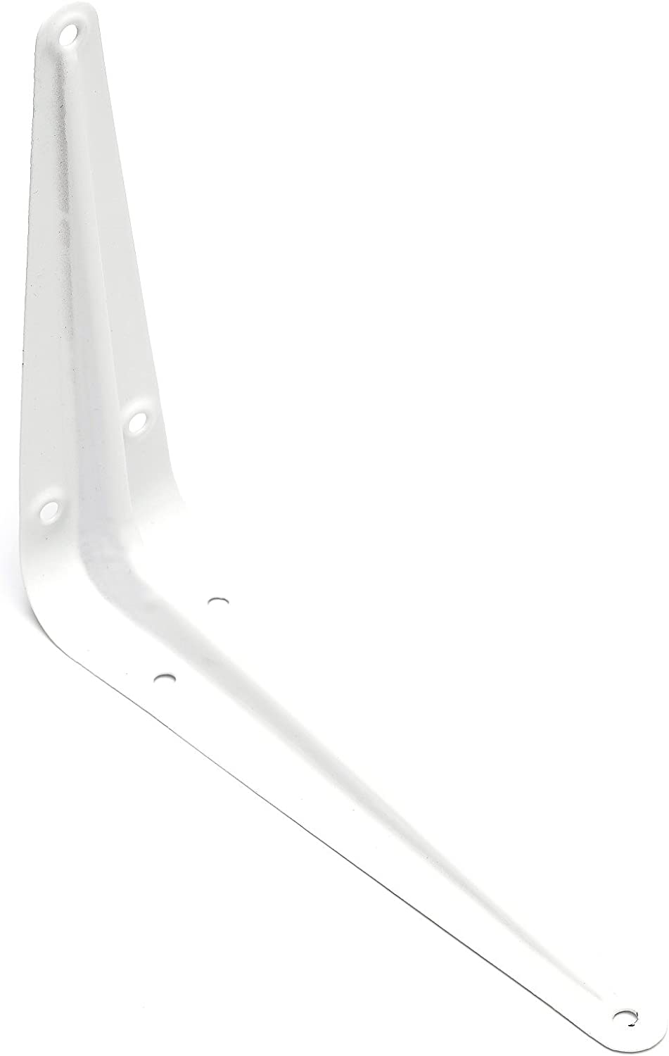 Merriway BH05657 (20 Pcs) London Style Shelf Bracket, White 150 x 125mm (6 x 5 inch), Load 20 kilogram - Pack of 20 Pieces