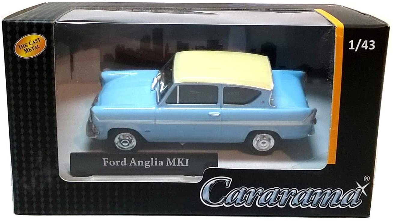 FORD ANGLIA MODEL CAR BLUE 1:43 SCALE CARARAMA CR025 ISSUE 251XND 60S K8Q