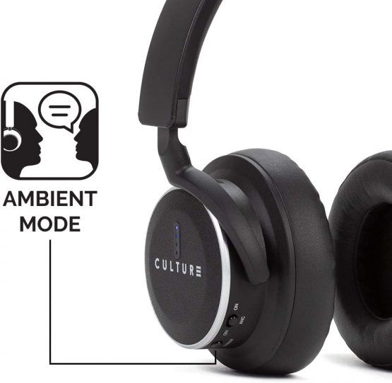 Culture V1 Wireless, Active Noise Canceling Headphones with Auto Pause