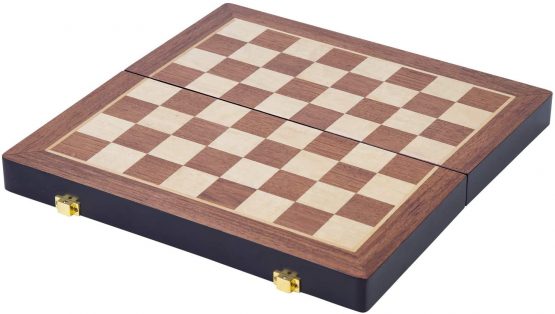Engelhart - Luxury Chess Set in Solid Wood - folding table with nice carved pieces - Ash wood - 2 sizes (11.8") - Image 4