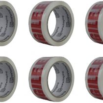 SmithPackaging 6 Rolls Per Pack 48mm x 66m Fragile Acrylic Packaging Tape for Sealing Parcels and Boxes