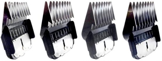 Masterclip Metal Comb Guides Attachments Pack of 4 to fit A5 Dog Clippers (3mm, 6mm, 10mm, 13mm)