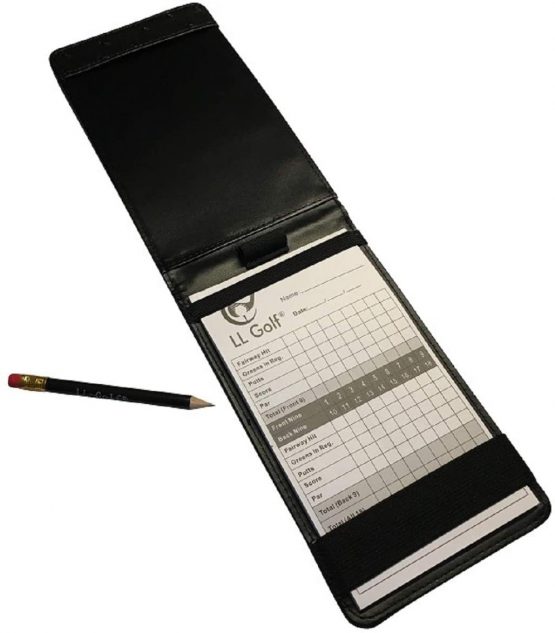 LL-Golf® elegant Scorecard Holder with pen and Score Pad/Golf Score Card Organiser - Image 2