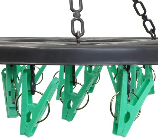 JVL 16-Piece Peg Round Sock Dryer - Image 4