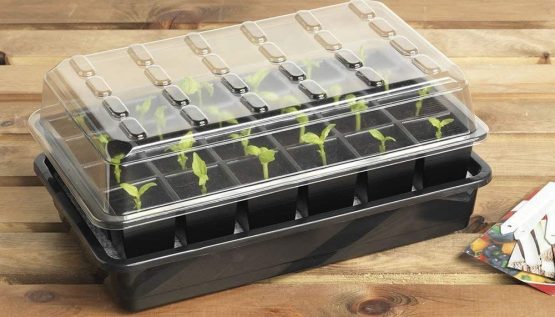 Britten & James Seed Starter Kit - 24-cell Seed Tray, Platform, Matting & Cover - Image 4