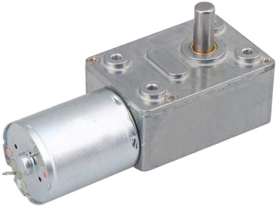BQLZR DC 12V 0.6RPM Square Low Speed High Torque Turbo Worm Geared Motor Right Angle Gear Motor