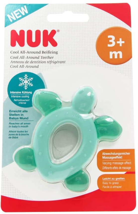 NUK Cool All-Around Teether with Cooling Elements from 3 Months Pack of 1 Multi-Coloured