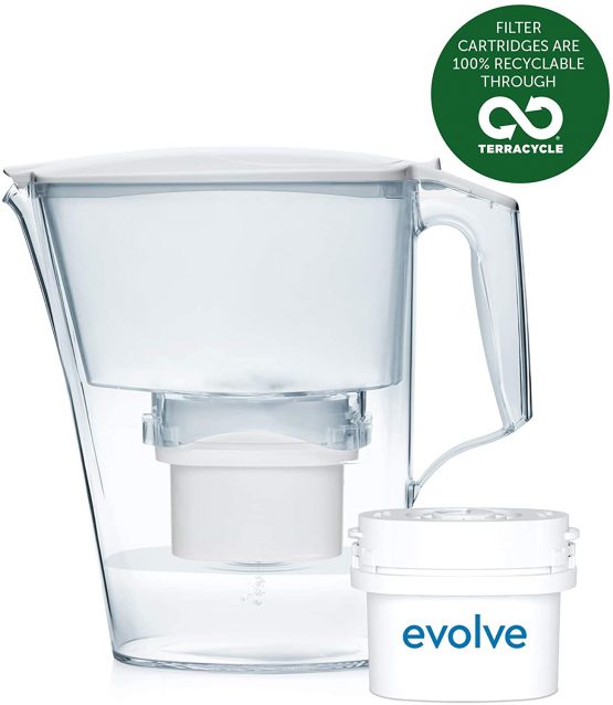 Aqua Optima Liscia Water Jug + 1 Evolve 30 Day Filter1 Month Pack