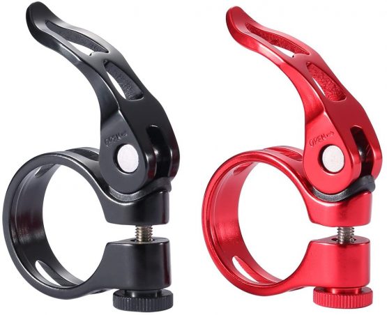 Quick Release Bicycle Seatpost Clamp,31.8mm Black - Image 3