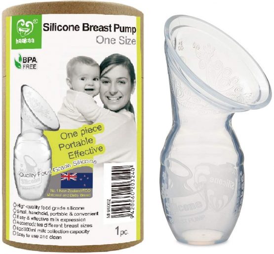 Haakaa Generation 1 Silicone Breast Pump, 100 ml Capacity