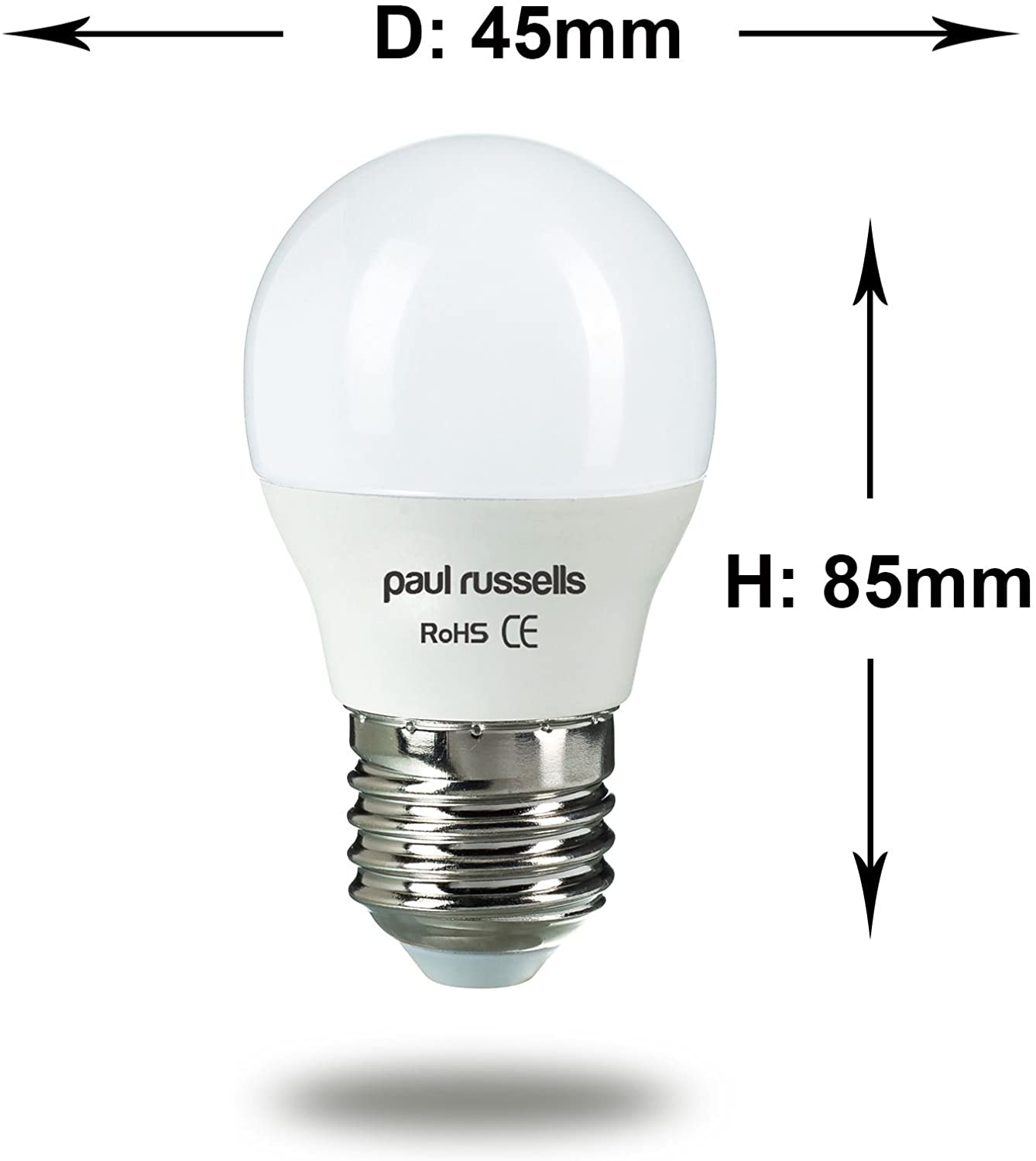 paul russells LED Light Edison Screw E27, 60w Equivalent, 6.5W 806 Lumens LED Bulbs, 4000K Natural Cool White - Image 3