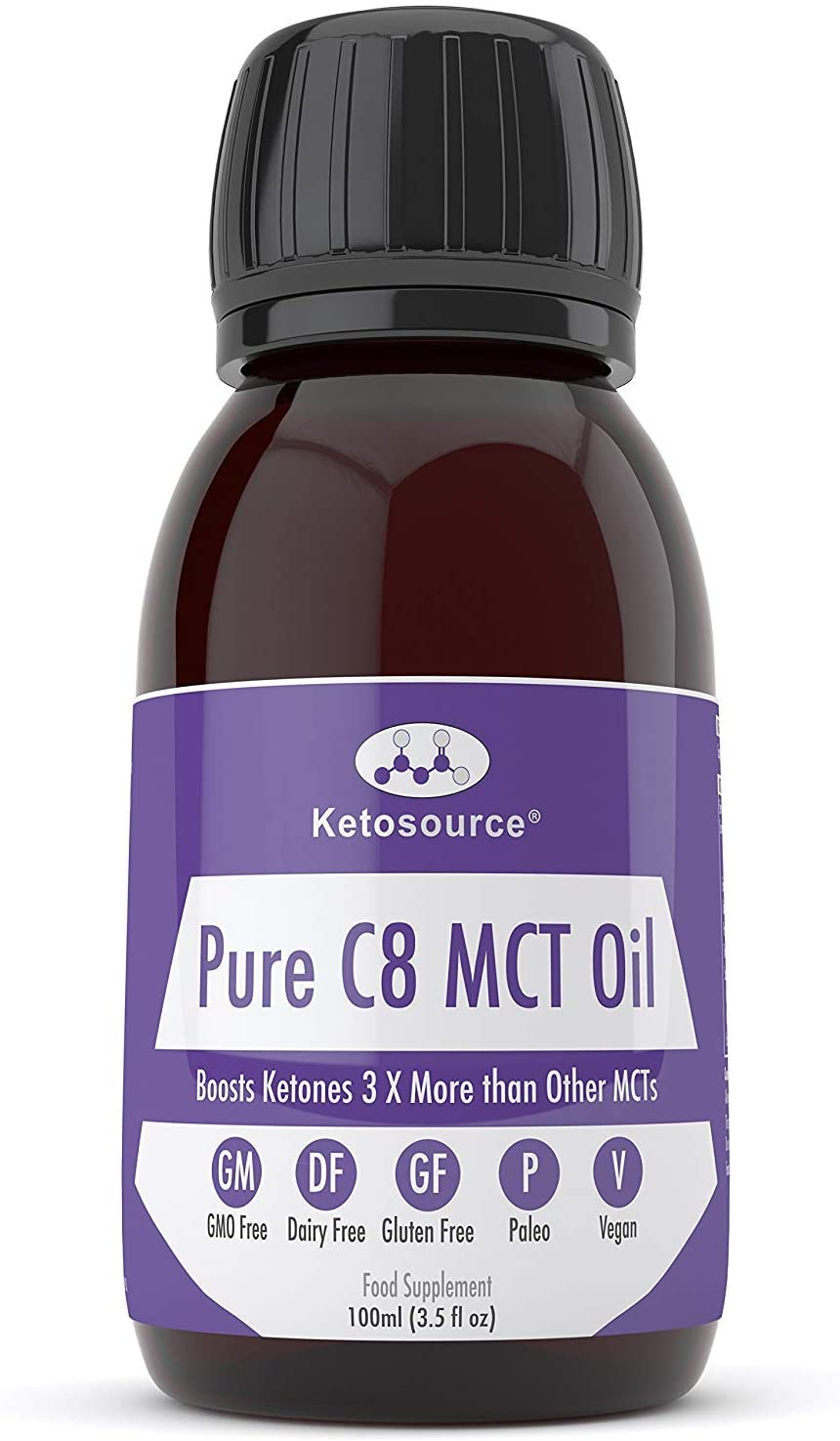 Pure C8 MCT Oil, 100 ml (Pack of 1)