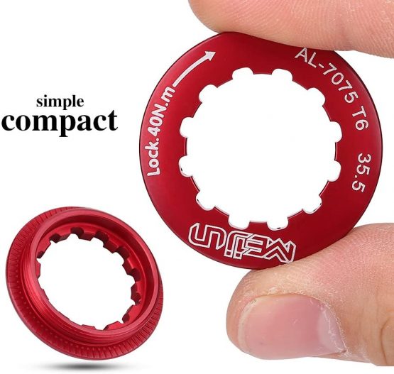 Dilwe Bike Flywheel, Ring Cover Ultra-Light Compact Bicycle Cassette Lock Cover for Mountain Road Bikes - Image 3