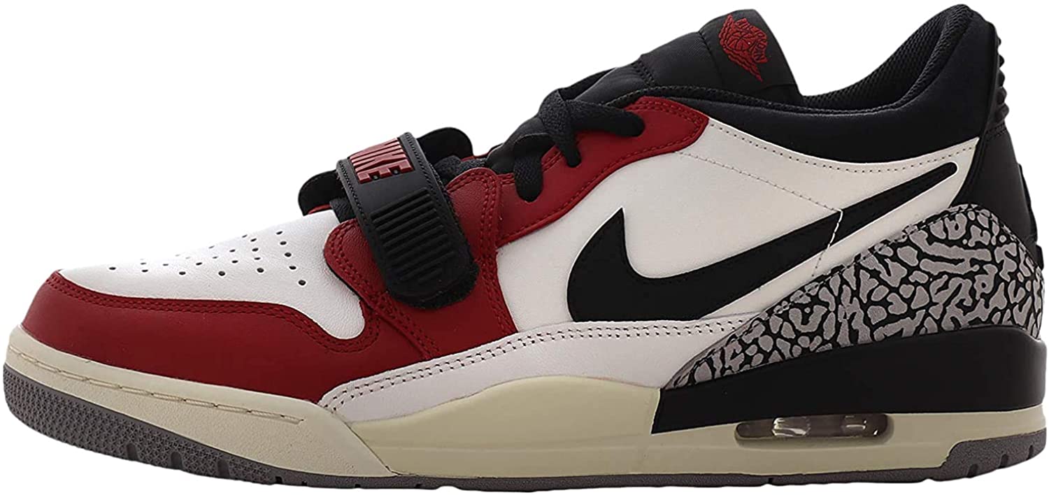 Nike Air Jordan Legacy 312 Low Mens Basketball Trainers CD7069 Sneakers Shoes (UK 10.5 US 11.5 EU 45.5, Summit White Black red 106)