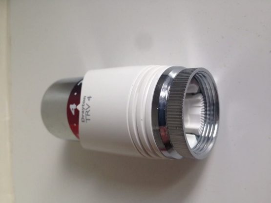 Drayton TRV4 Thermostatic Valve, Head Only, Chrome & White - Image 2