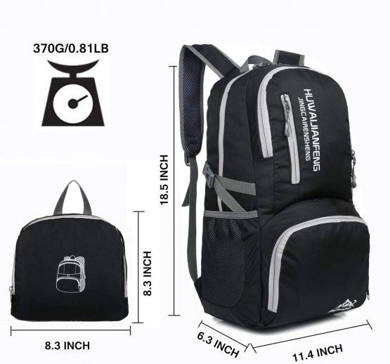 Crenze 35L Lightweight Foldable Backpack Travel Hiking Daypack, Men Women Durable Handy Waterproof Rucksack for Camping Mountaineering Walking Cycling Climbing - Image 3